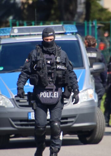 Polizeieinsatz im sächsischen Spreetal, Foto: Blaulichtreport Lausitz