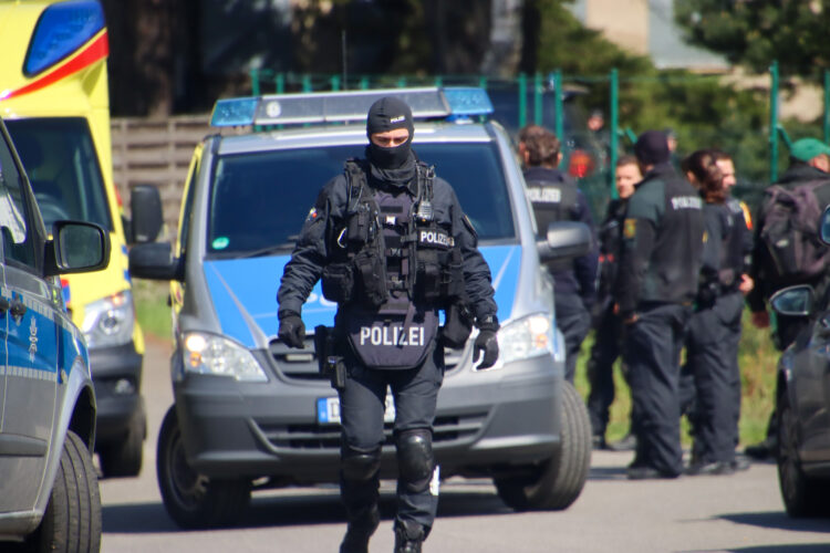 Polizeieinsatz im sächsischen Spreetal, Foto: Blaulichtreport Lausitz