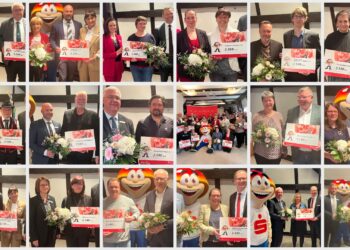 PS-Lotto Ausschüttung der Sparkasse Spree-Neiße an 17 Vereine und Einrichtungen in Cottbus und Umgebung