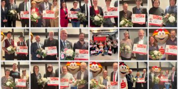 PS-Lotto Ausschüttung der Sparkasse Spree-Neiße an 17 Vereine und Einrichtungen in Cottbus und Umgebung