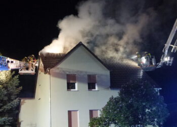 Brand in Cottbus Gallinchen. Foto: Stadt Cottbus