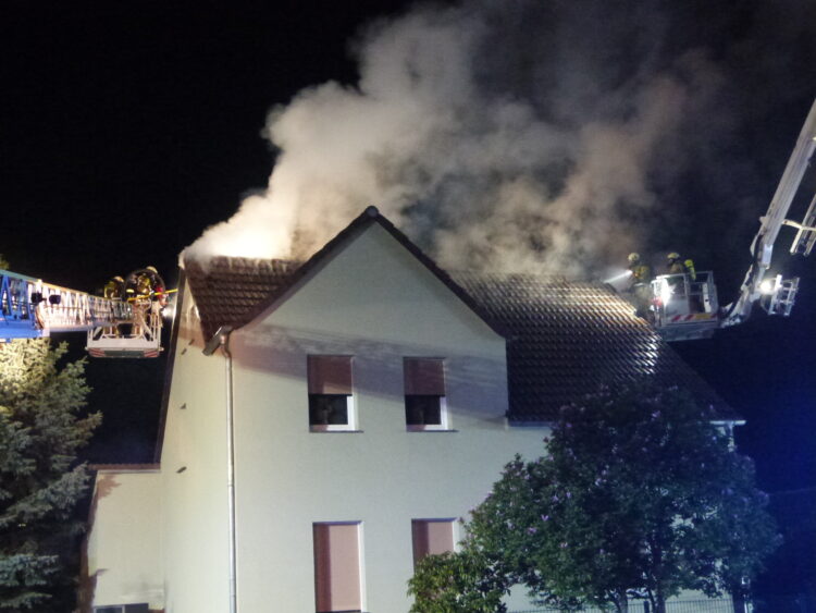 Brand in Cottbus Gallinchen. Foto: Stadt Cottbus