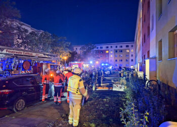 Kellerbrand in Cottbus-Sachsendorf; Foto: Blaulichtreport Lausitz