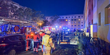 Kellerbrand in Cottbus-Sachsendorf; Foto: Blaulichtreport Lausitz