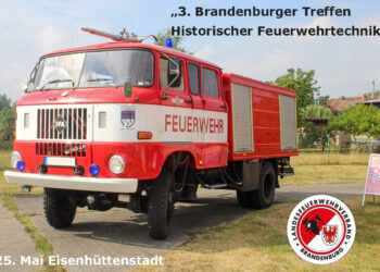 Brandenburger Treffen historischer Feuerwehrtechnik in Eisenhüttenstadt