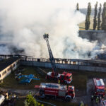 Großbrand in Großdöbbern, Scheune komplett ausgebrannt; Foto: Blaulichtreport Lausitz