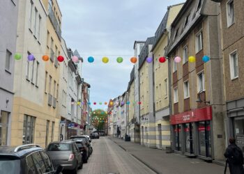 Lampions für Cottbuser Innenstadt. Burgstraße am Montag gesperrt