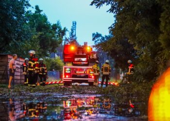 Kolkwitz: Feuerwehr nach Unwetter mehrere Stunden im Einsatz