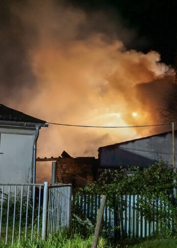 Brand in Guben, Blaulichtreport Lausitz