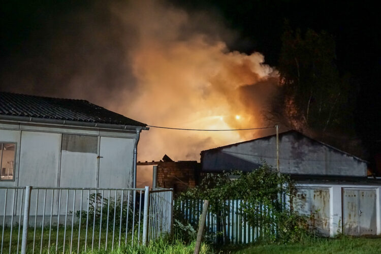 Brand in Guben, Blaulichtreport Lausitz