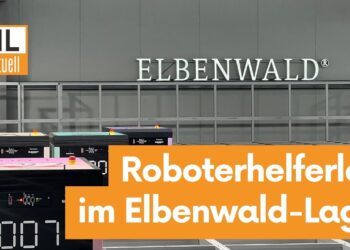 Elbenwald stellt teilautomatisiertes Roboterlager in Cottbus vor
