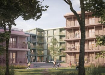 Neubau in der Cottbuser Briesmannstraße durch die GWC; Grafik: GWC