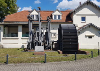 Neue Einfriedung für historische Gebläsemaschine in Lauchhammer