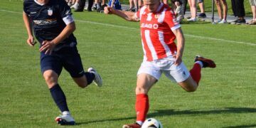 Maximilian Krauß im Testspiel des FC Energie Cottbus gegen den FSV Zwickau