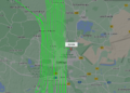 Bereits vor einem Jahr flog eine Cessna für die Erstellung eines 3D-Stadtmodells über Cottbus. (Bild: Screenshot Flightradar)