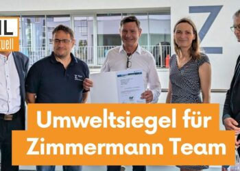 Brandenburger Umweltsiegel für Team Zimmermann in Cottbus