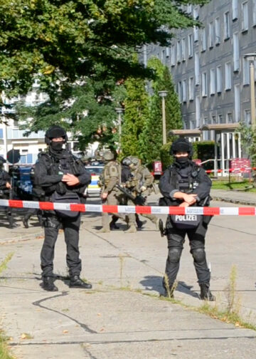 SEK Einsatz in Hoyerswerda; Foto: Blaulichtreport Lausitz