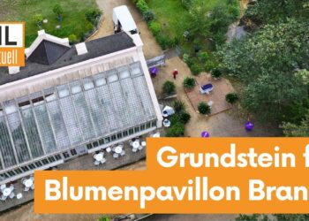Neuer Blumenpavillon für den Branitzer Park: Grundstein gelegt