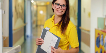 Oberärztin Dr. Nadine Friedrich verstärkt das Team der Klinik für Kinder- und Jugendmedizin der Sana Kliniken Niederlausitz in Lauchhammer. (Bild: SKN, Steffen Rasche)