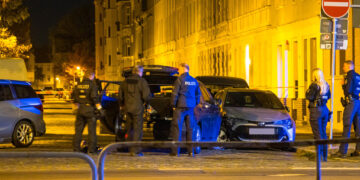 Polizeieinsatz in Cottbuser Innenstadt; Sprengstoffähnliche Gegenstände gefunden; Foto: Blaulichtreport Lausitz