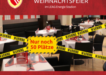 Eure exklusive Weihnachtsfeier im Stadion: Festlicher Abend beim FCE