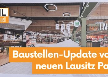 Großbaustelle Lausitz Park: Marktkauf-Bauarbeiten gehen planmäßig voran