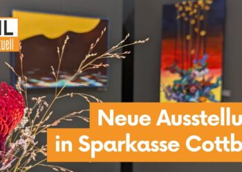 Neue Kunstausstellung in Cottbuser Hauptsparkasse eröffnet