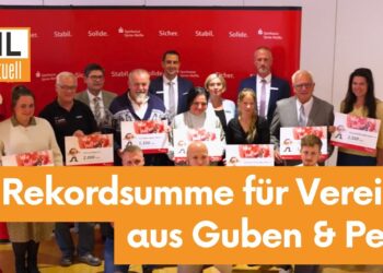 Sparkasse schüttet Rekordsumme an Vereine aus Guben & Peitz aus