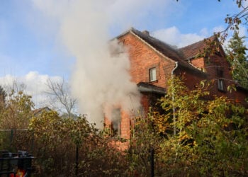 Brand in Spremberg; Foto: Blaulichtreport Lausitz