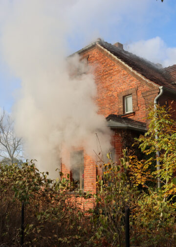 Brand in Spremberg; Foto: Blaulichtreport Lausitz