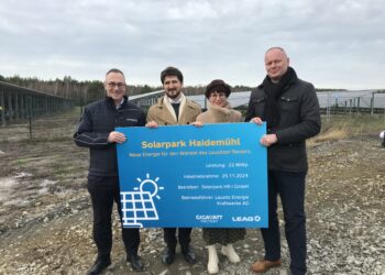 Neuer LEAG-Solarpark Haidemühl in Betrieb. „GigawattFactory“ wächst
