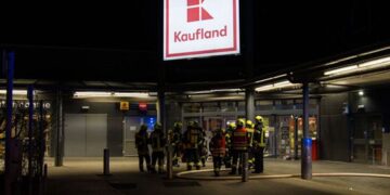 Brand im Spremberger Kaufland; Foto: Blaulichtreport Lausitz