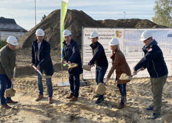 Spatenstich für Katastrophenschutz-Stützpunkt in Doberlug-Kirchhain