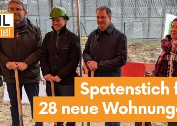 eG Wohnen setzte Spatenstich für 28 neue Wohnungen in Cottbus