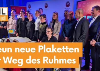 Neun Plaketten ehren Olympia-Erfolge. Cottbus erweitert Weg des Ruhmes