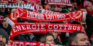 Cottbus, Deutschland 15. Dezember 2024:
3. Liga - 2024/2025 - FC Energie Cottbus vs. FC Hansa Rostock  Im Bild:  ///  DFB regulations prohibit any use of photographs as image sequences and/or quasi-video. ///