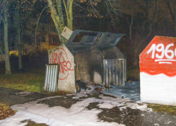 Erneut Brandstiftung an Mülltonnen in Cottbus