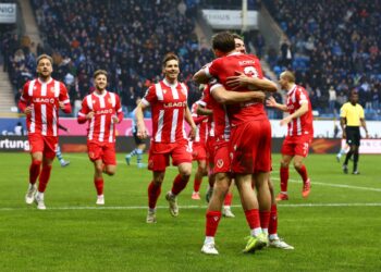Dominik Pelivan schoss das Tor des Tages für Energie Cottbus gegen Waldhof Mannheim; Foto: Christiane Weiland