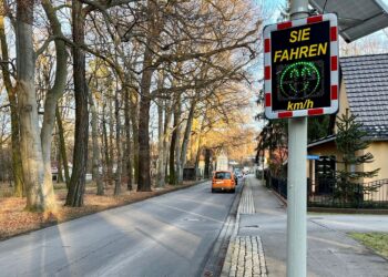 Neues Tempodisplay in Branitz in Betrieb. Kahren & Kiekebusch folgen