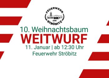 Am 11.01.2025 fliegen in Ströbitz wieder die Weihnachtsbäume
