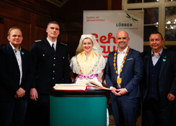 Lübben ehrt Stadtwehrführer & Weltmeister Oliver Nopper