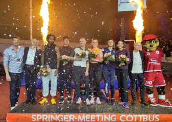 Christina Honsel & Sam Kendricks gewinnen 21. Springer-Meeting Cottbus