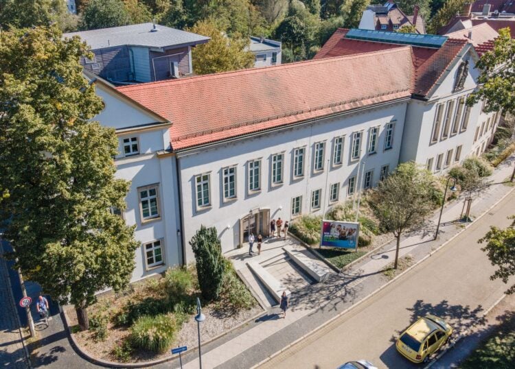 Gebäude der IHK Cottbus aus der Luft