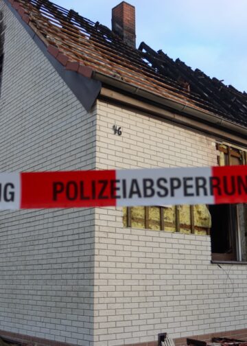 Brand in Weißwasser; Foto: Blaulichtreport Lausitz