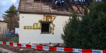 Brand in Weißwasser; Foto: Blaulichtreport Lausitz