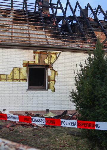 Brand in Weißwasser; Foto: Blaulichtreport Lausitz
