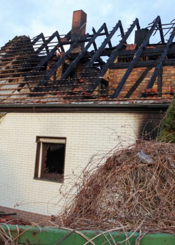 Brand in Weißwasser; Foto: Blaulichtreport Lausitz