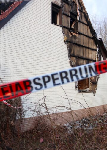 Brand in Weißwasser; Foto: Blaulichtreport Lausitz