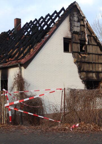 Brand in Weißwasser; Foto: Blaulichtreport Lausitz