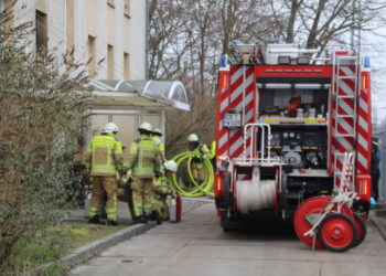 Feuerwehreinsatz in Cottbus: Brennende Waschmaschine gelöscht